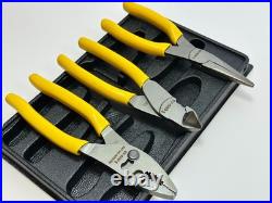 Caterpillar CAT Tools USA 3pc CLASSIC YELLOW Grip Pliers Set, Slip Needle Cutter