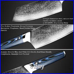 Chef Knife Damascus Steel vg10 Japanese Knife Sashimi Santoku Clever Cutter Tool