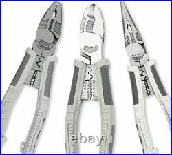 Combination Pliers Wire Stripping Cutter Insulated Terminal Crimping Tools Kit