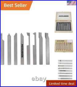 Complete 8-Pc HSS Tool Bit Set with External Cutter Ideal for Machining