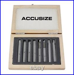 Complete 8-Pc HSS Tool Bit Set with External Cutter Ideal for Machining