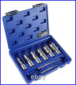 Complete HSS Annular Cutter Set with Pilot Pins Compact Case Included