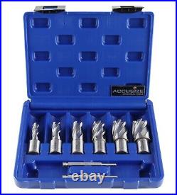 Complete HSS Annular Cutter Set with Pilot Pins Compact Case Included