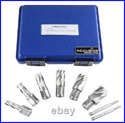 Complete HSS Annular Cutter Set with Pilot Pins Compact Case Included