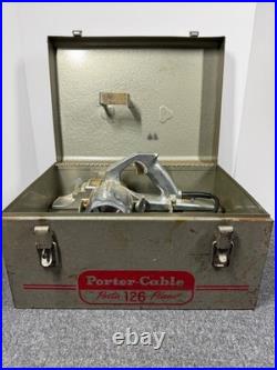 Complete Porter-Cable 126 Porta-Plane, 5014 Cutter Grinder Set with Case USA Works
