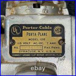 Complete Porter-Cable 126 Porta-Plane, 5014 Cutter Grinder Set with Case USA Works