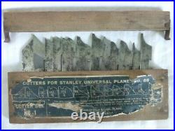 Complete Set of (53) Cutters for Stanley No 55 Combination Plane Antique Vintage