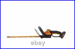 Cordless Hedge Trimmer With Dual Battery Set 45cm Blade Cutter Garden Tool