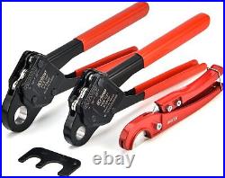 Crimping Tool for Copper Rings 1/2&3/4-in Two Crimper Set with Cutter
