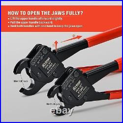 Crimping Tool for Copper Rings 1/2&3/4-in Two Crimper Set with Cutter