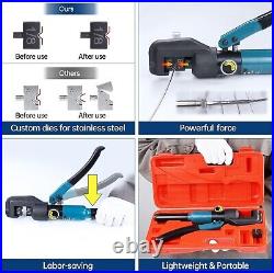 Custom Hydraulic Crimper Tool Set with 8 Cutter for 1/8 Stainless Steel Cables