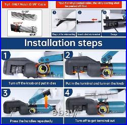 Custom Hydraulic Crimper Tool Set with 8 Cutter for 1/8 Stainless Steel Cables