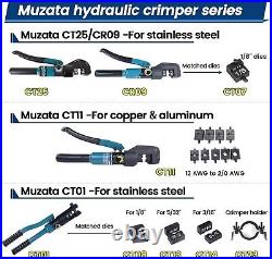 Custom Hydraulic Crimper Tool Set with 8 Cutter for 1/8 Stainless Steel Cables