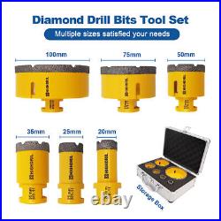 Diamond Drilling Core Bits Set 6pcs/box Cut Ceramic Marble Hole Saw Cutter Tool