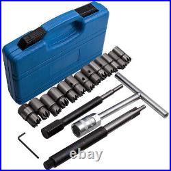 Diesel Injector Seat Cutter Set with Centring Pilot +T Handled Driver + Cutters
