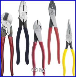 Dipped Plier Kit, Side-Cutting High Leverage Pliers, Cutter and Crimper, 5-Piece Dipped Plier Kit, Side-Cutting High Leverage Pliers, Cutter and Crimper, 5-Piece