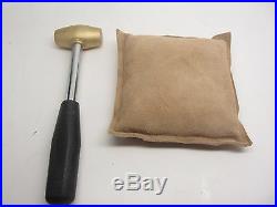 Disc Cutter Set 1/2 1 Jewelers Tools 6 Sand Bag Anvil Brass 16oz Mallet