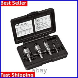 Durable 4-Piece Hole Cutter Set in Rust-Proof Case Precision Cutting Tools