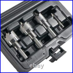 Durable 4-Piece Hole Cutter Set in Rust-Proof Case Precision Cutting Tools