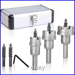 Durable Carbide Tipped Hole Cutter Set for Stainless Steel & Aluminum Drilling Durable Carbide Tipped Hole Cutter Set for Stainless Steel & Aluminum Drilling