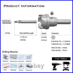 Durable Carbide Tipped Hole Cutter Set for Stainless Steel & Aluminum Drilling Durable Carbide Tipped Hole Cutter Set for Stainless Steel & Aluminum Drilling