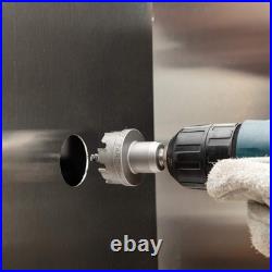 Durable Carbide Tipped Hole Cutter Set for Stainless Steel & Aluminum Drilling Durable Carbide Tipped Hole Cutter Set for Stainless Steel & Aluminum Drilling