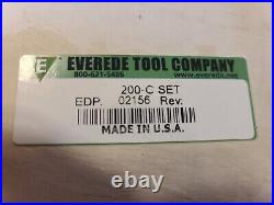 EVEREDE TOOL set 200-c Carbide boring bars and cutters. 10 pieces. Unused