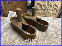 Early Antique Iron Cobbler Shoe Maker Sole Cutter Leather Punch Tool Set Boot