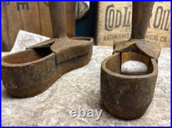 Early Antique Iron Cobbler Shoe Maker Sole Cutter Leather Punch Tool Set Boot
