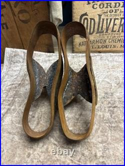 Early Antique Iron Cobbler Shoe Maker Sole Cutter Leather Punch Tool Set Boot