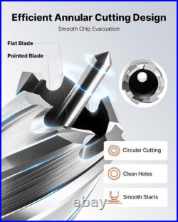 Efficient Metalworking Tool 13-Piece Annular Cutter Set with Smooth Chip Flow