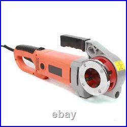 Electric Pipe Cutter Kit Pipe Threader Tool Set Threading Machine & 6 Dies