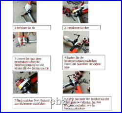 Electric Pipe Cutter Kit Pipe Threader Tool Set Threading Machine & 6 Dies Electric Pipe Cutter Kit Pipe Threader Tool Set Threading Machine & 6 Dies