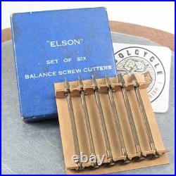 Elson Brass Balance Screw Cutter Set 2106 Vintage Watchmaking Horology Tool! 468
