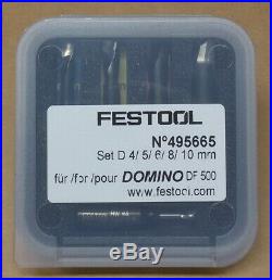 Festool 495665 Domino DF 500 Cutter Set 4,5,6,8,10 mm