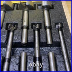 Fisch 16-Piece Wave Cutter Evolution Forstner Bit Set with Wooden Box (Imperial)