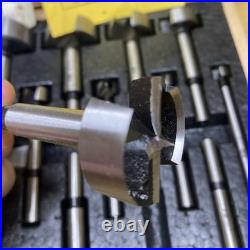 Fisch 16-Piece Wave Cutter Evolution Forstner Bit Set with Wooden Box (Imperial)
