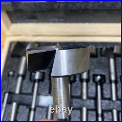 Fisch 16-Piece Wave Cutter Evolution Forstner Bit Set with Wooden Box (Imperial)