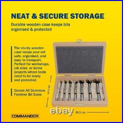 Fisch Wave Cutter Forstner Drill Bit Set, 7-Piece Metric Woodworking Tool Set