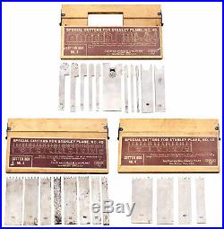 Founders Grade Set Special Cutters for Stanley No. 45 Plane-Unused-mjdtoolparts