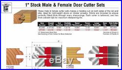 Freud UP266 2-Sided Bead Profile Shaper Cutter Set 1 Rail & Stile Door 1 1/4 B