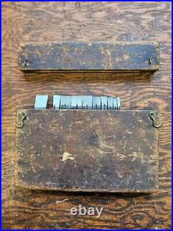 Full Set Of 9 Stanley Miller's Patent Plow Plane Cutters W Box 41 42 43 44