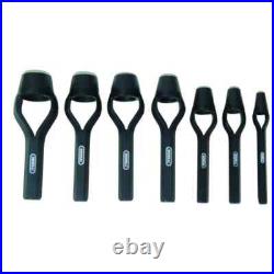 General Tools Hollow Steel Arch Round Hole Punch Cutter Set 7 Pack Steel Tool