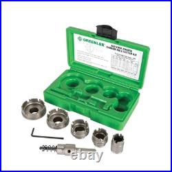 Greenlee 660 6Pc Quick Change Carbide Hole Cutter Set 7/8-2in Stainless Steel