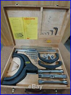 HOLDRIDGE, 8-D RADII CUTTER SET, FOR 0-8 CONCAVE CONVEX (Some of Georges Tools)