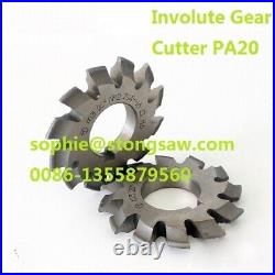 HSS Gear Milling Cutter Tool Parts M1-M3 Modulus PA20 Degrees NO. 1-NO. 8 8pcs/Set