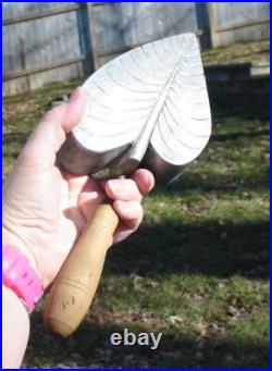 HUGE Rare Vintage Millinery Leaf Tool Mold Bronze Antique Cutter SET #23