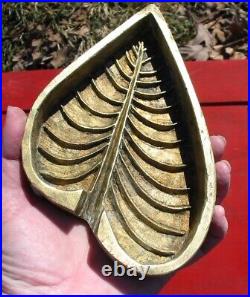 HUGE Rare Vintage Millinery Leaf Tool Mold Bronze Antique Cutter SET #23