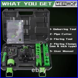 HVAC Flaring Tool Kit with 45-Degree Eccentric Tool and Pipe Cutter Set