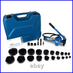HYDRAULIC KNOCKOUT PUNCH Electrical Conduit Hole Cutter Set KO Tool Kit